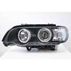 BMW X5 E53 98-02 Black Projector Headlamp w Ring BMW X5 E53 98-02 Black Projector Headlamp w Ring